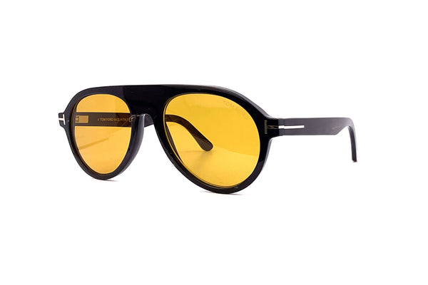 Tom Ford Private Collection - TF1047-P (Solid Black Horn)