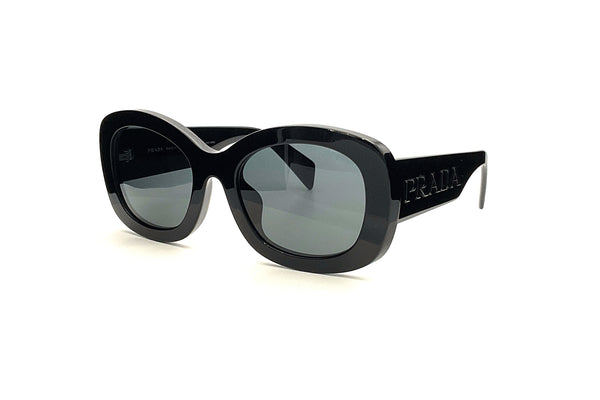 サングラス PRADA Woman Sunglasses Black SPR A13 1AB-5S0 Prada PR A13SF 1AB5S0 Sunglasses Women's Black/Dark Grey