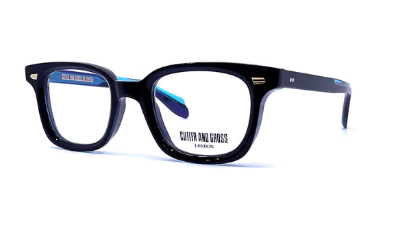 Cutler and Gross - 9521 Large (Teal on Black)
