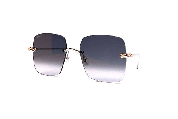 Cartier サングラス グラデーションレンズ 希少 Cartier カルティエ サングラス メガネ シルバー