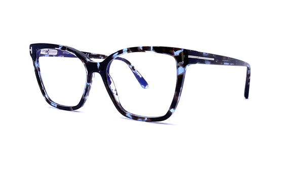 Tom Ford - Blue Block Cat Eye Opticals TF5812-B (Blue Havana  display picture 1