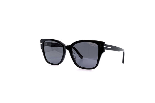 Tom Ford Sunglasses ELSA TF1108 01D Black Cat Eye Frame Gray Polarized Lens 55mm Tom Ford Sunglasses ELSA TF1108 01D Black Cat Eye Frame Gray  main image 2