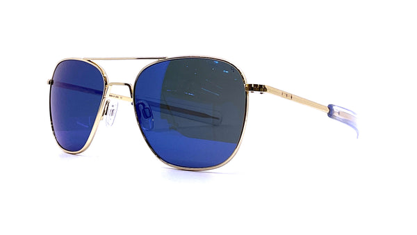 Randolph Aviator Large (23k Gold Atlantic Blue Polarized