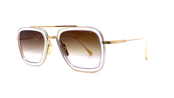 DITA Flight 006 Sunglasses Gold Clear Unisex Aviator Unisex Glasses FRAMES FLIGHT.006x - DITA Eyewear Official main image 2