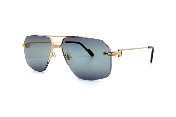 Cartier トレイ 非売品 Cartier big c diamond cut lenses wood horn trivex Sunglasses