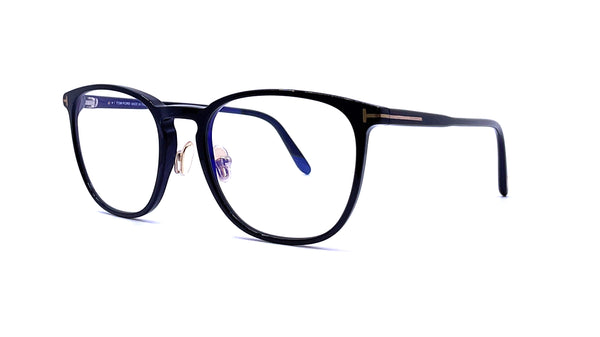Tom Ford - Blue Block Round Shape Opticals TF5700-B (Shiny Black