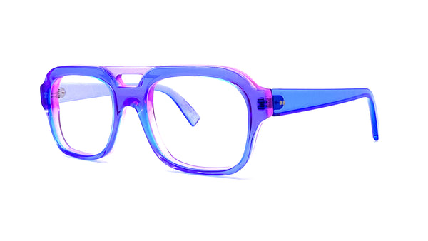 メガネ KIRK & KIRK Kirk & Kirk - Kit - K11 Violet (KIT K11 VIOLET) Kirk & Kirk® RAY Square Eyeglasses - EuroOptica