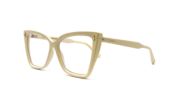 小物 TOM FORD Tom Ford - Blue Block Square Cat Eye Opticals TF5844-B