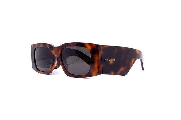 NEW SAINT LAURENT SUNGLASSES SL654 003 OVERSIZED HAVANA WOMEN EYEWEAR SL 654 003 Saint Laurent SL654 Sunglasses in Havana Brown – Designer  main image 3