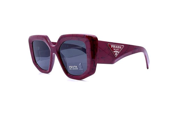 PRADA 赤 サングラス ☆ PRADA サングラス レッド 赤色 太フレーム メガネ☆ - メルカリ