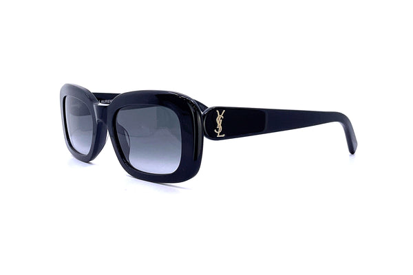 SAINT LAURENT レクタンクルフレムサンクラス SLM130 002 Saint Laurent Rectangle Frame Sunglasses SLM130-002