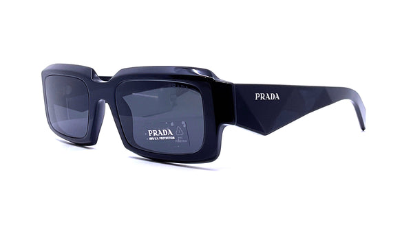 Prada - Prada Symbole - Rectangular Sunglasses - Black Blue