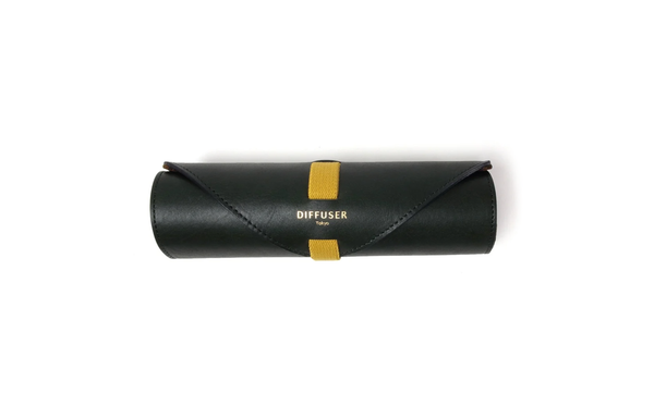 Diffuser - Oil Leather Roll Case - Dark Green & Brown