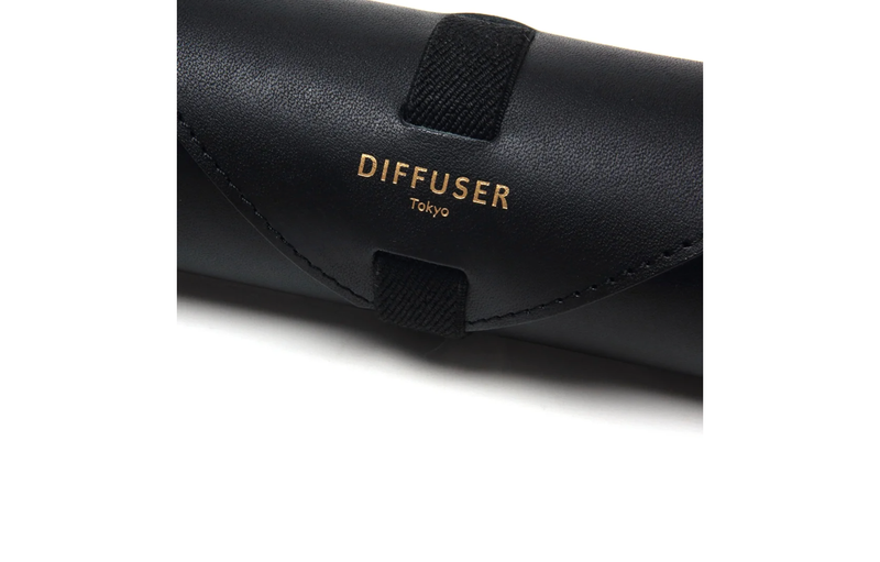 Diffuser - Oil Leather Roll Case - Black & Black
