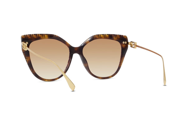 Fendi Brown Sunglasses with Gold Accent EUC Fendi Sky Sunglasses Gold And Brown | The Webster main image 3
