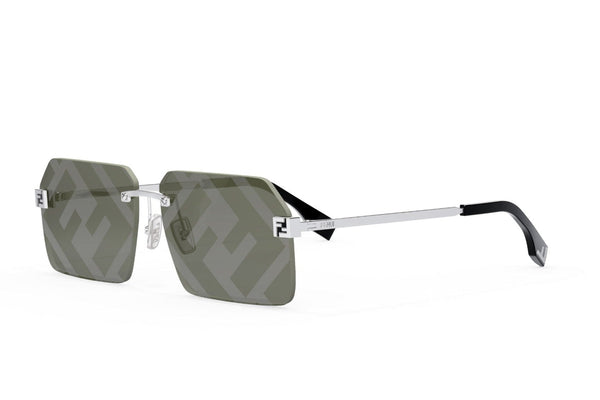 Fendi Sky Silver Square Sunglasses – Good See Co display picture 1
