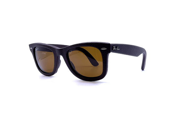 Ray-Ban - Wayfarer Genuine Leather [Large] (Matte Brown  display picture 1