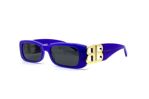 NEW BALENCIAGA DYNASTY MICRO VIOLET SUNGLASSES FEATURING BB LOGO BB0096S 004 NEW BALENCIAGA DYNASTY MICRO VIOLET SUNGLASSES FEATURING BB  main image 2