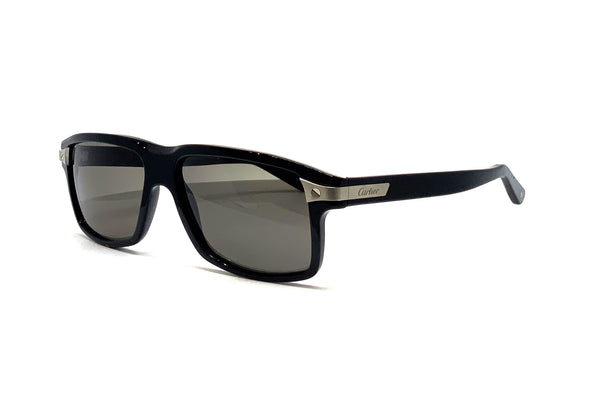 Cartier - Black Rectangular Sunglasses