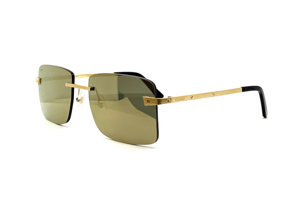 NEW Cartier De Santos Sunglasses $1295 0400015606498_GOLD?wid=600&hei  main image 3