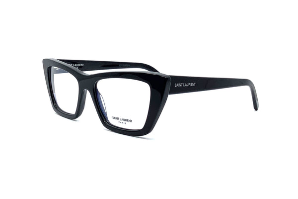 Saint Laurent Women Eyeglasses Black Blue Block Cat Eye SL291 001 NEW AUTHENTIC Saint Laurent SL 291 001 Cat Eye Black Eyeglasses  main image 2