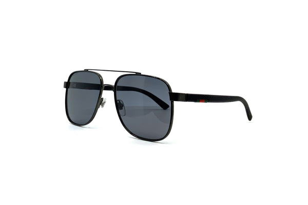 GUCCI グッチ GG0422S-001 サングラス Sunglasses Ruthenium Gucci™ GG0422S Aviator Sunglasses | EyeOns.com