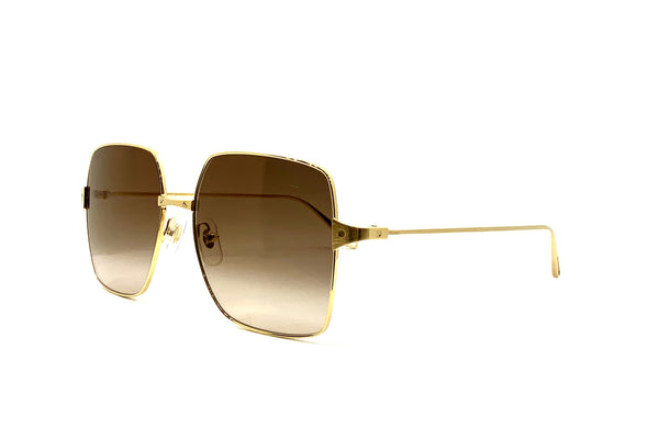 Cartier™ Gold Santos De Cartier - CT0297S 002 57 Cartier CT0297S 005 Shiny Gold Sunglasses - eye-oo.com main image 4