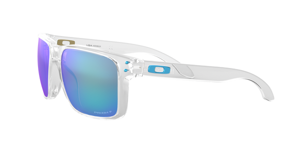 Oakley Holbrook XL Polished Clear Prizm Sapphire Polarized Good See Co