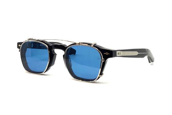 Jacques Marie Mage - Zephirin [44] Clip On (Silver) [Blue Lens