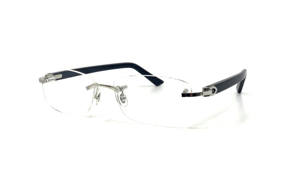 Cartier ct0048o 003 black rimless eyeglasses Clearance