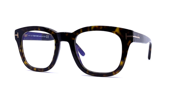 Tom Ford - Blue Block Soft Square Opticals TF5542-B (Dark Havana)