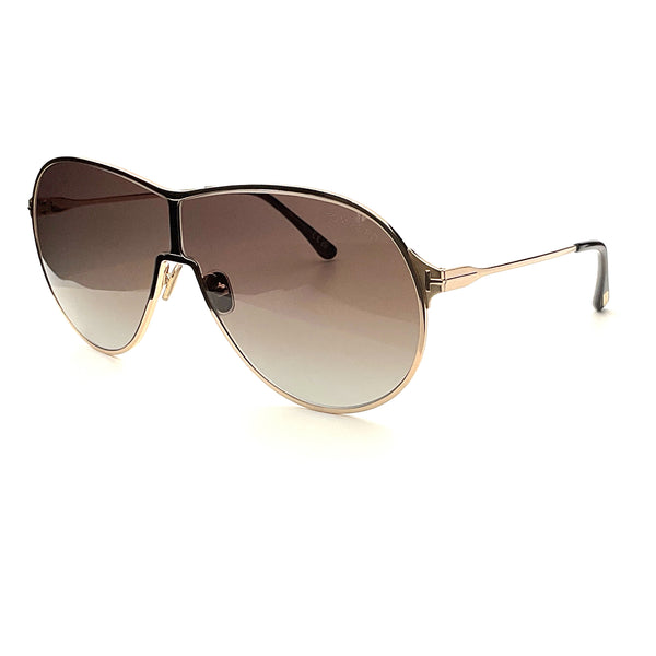 New! Tom Ford Gaia TF1174 28K Sunglasses, Authentic Tom Ford Gaia FT1174 Sunglasses in Gold – Designer Daydream main image 2