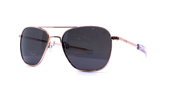 Randolph - Aviator (22k Rose Gold | American Gray Polarized)