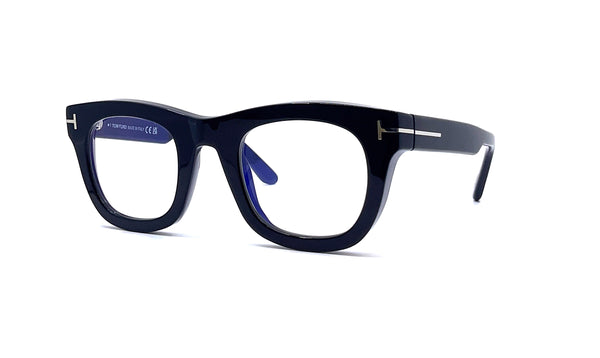 Tom Ford - Blue Block Soft Square Opticals TF5872-B (Shiny Black)