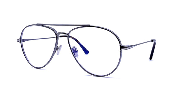 Tom Ford - Blue Block Pilot Opticals TF5800 (Shiny Dark Gunmetal)