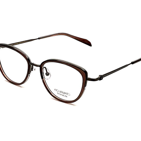 KIO YAMATO ブラウンフレーム メガネ Kio Yamato - KT-254AU (Brown/Brown) – Good See Co.