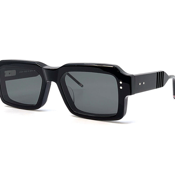 【送料&関税込】Thom Browne UES924A/G0002 Sunglasses - Unise Thom Browne UES924A-G0002 men Black Rectangle Sunglasses