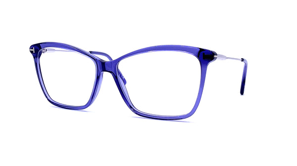Tom Ford - Blue Block Cat Eye Opticals TF5687-B (Transparent Purple)