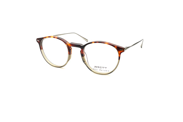 BRETT Eyewear - Big Miles (Tortoise Graded Khaki/Silver)