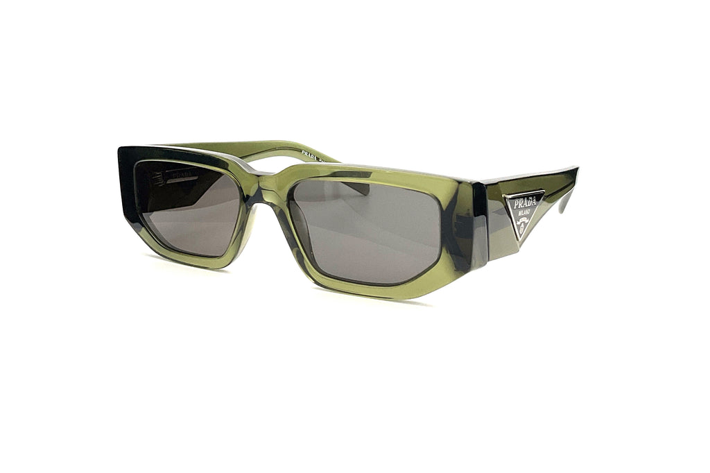 サングラス Prada Army Green Acetate Sunglasses Military Green Lenses Prada Symbole Sunglasses | PRADA