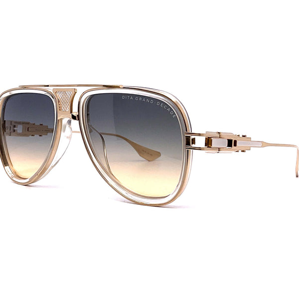 サングラス DITA Dita Eyeweare - TALON-THREE - Crystal clear-White gold TALON-THREE - DITA Eyewear Official