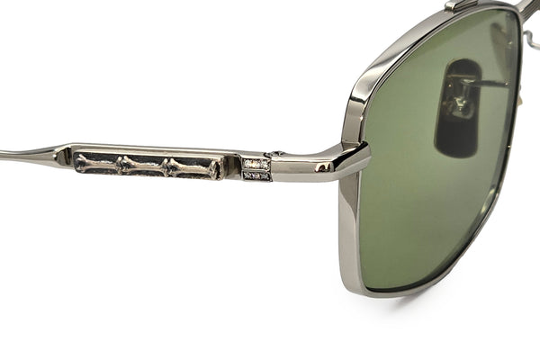 Jeweled Collection - Cutler and Gross - The Great Frog Bowie (Silver/Green) with 0.24ct Diamonds