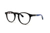Maybach Eyewear - The Honest II (Palladium Plated | Black/White Marbled/Blue on Black | Clear)