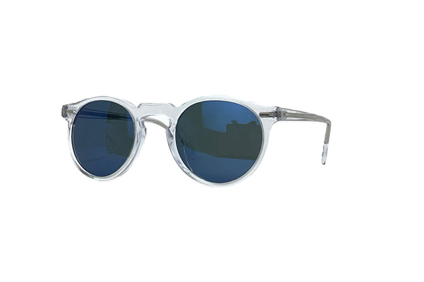 Oliver Peoples - Gregory Peck Sun [47] (Crystal | Zeiss Blue Mirror)