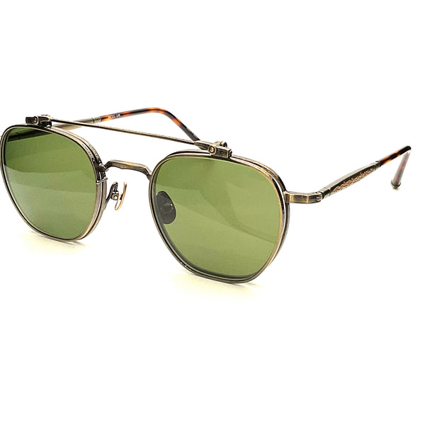 サングラス MATSUDA Matsuda - M3148.SG - brushed gold blue grey Matsuda - M3148 Sunglasses | Specs Collective