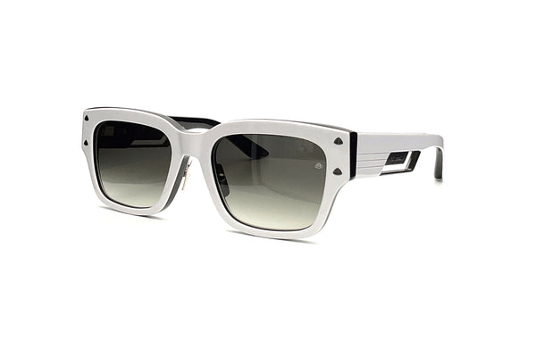 Maybach Eyewear - The Rebel II (Dark Chrome | White/Black | Blue/Grey Gradient)
