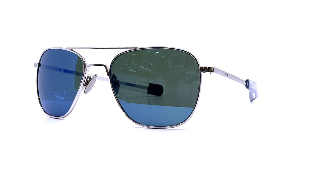 Randolph Aviator (23k White Gold Cobalt Polarized) – Good See