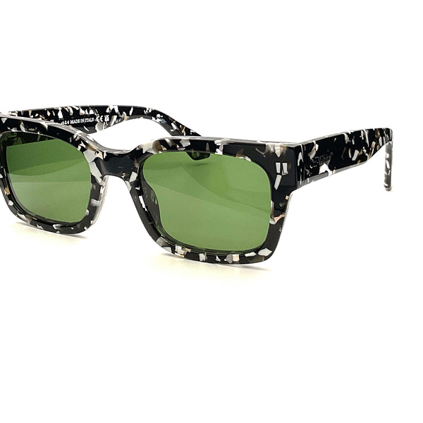 Off-White Midland Havana Green Sunglasses Italy Complete Box OERI108C99 Off-White | Midland | Sunglasses – Hall of Frames Company main image 3