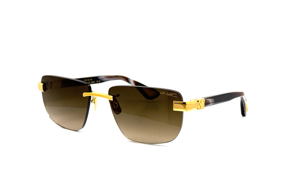 BUGATTI - 36H (24K Yellow Gold/Classic Horn Acetate | Brown Gradient Lens)