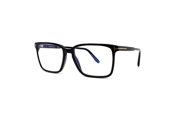 Tom Ford - Blue Block Soft Square Opticals TF5696-B (Shiny Black)